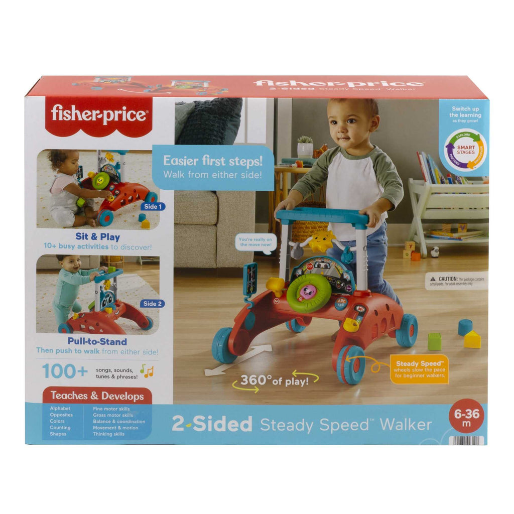 2-Sided Steady Speed Baby Walker with Learning Songs and Sounds N313489