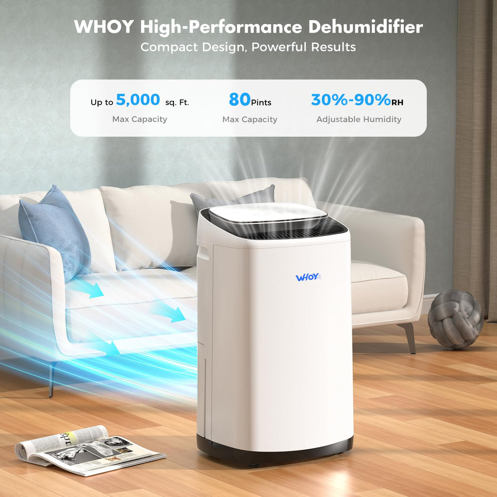 80 Pint Dehumidifier with Drain Hose K8239