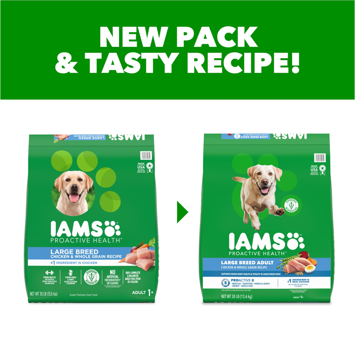 Large Breed Chicken Dry Dog Food 30 lb O785602