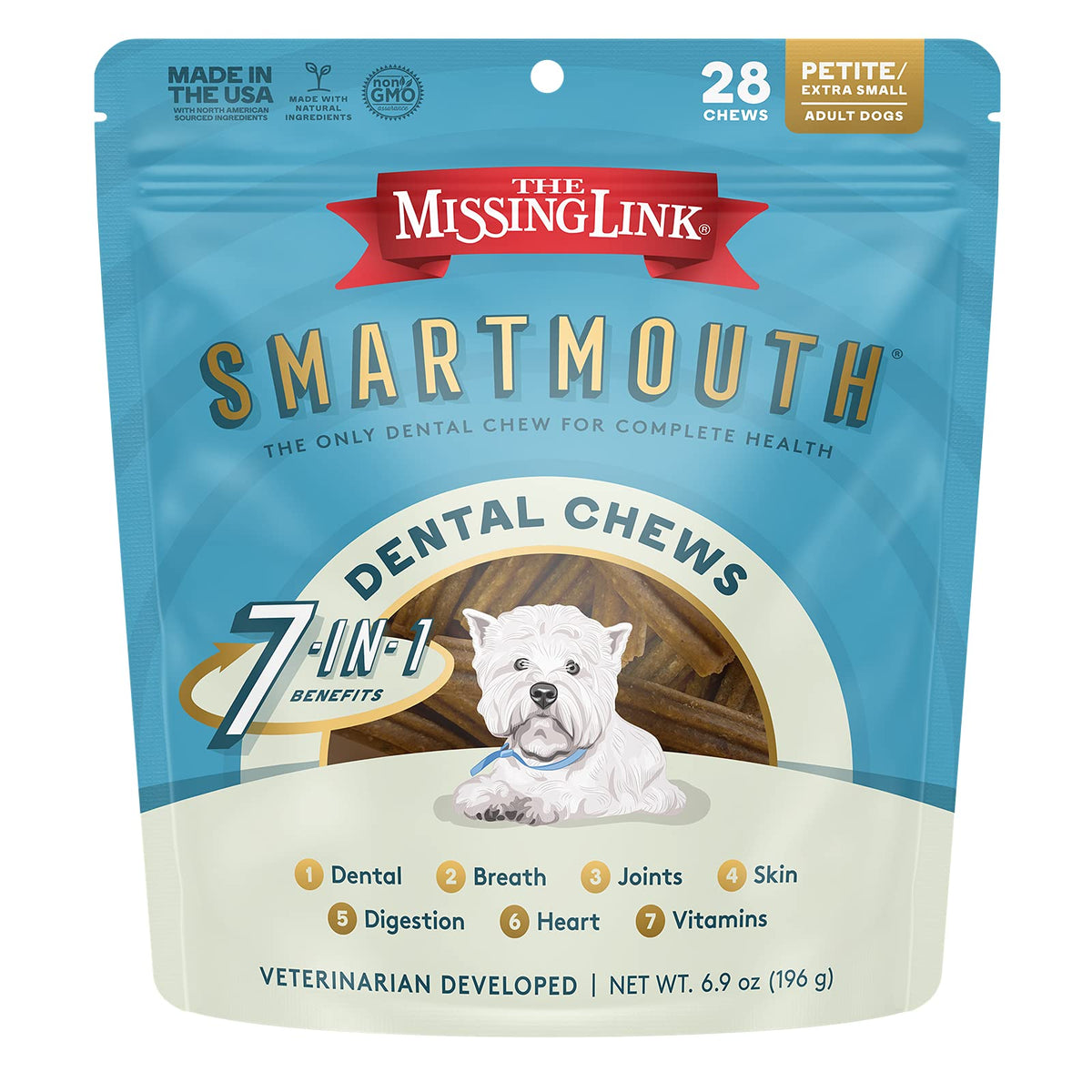 Vet Developed Dental Chew Treats 28 Ct X111