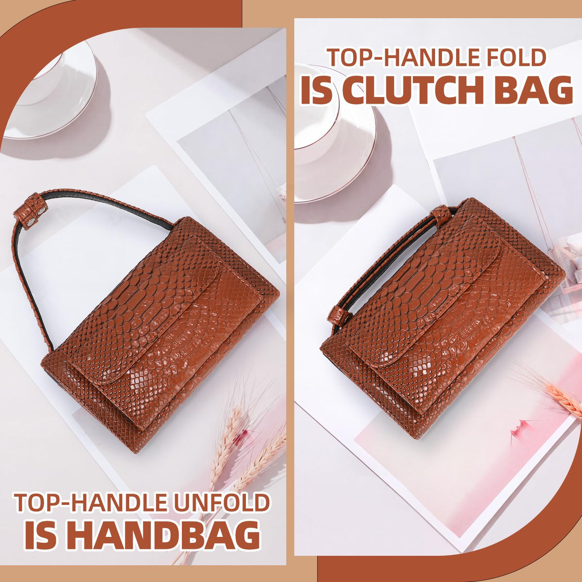 Animal Pattern Embossed Leather Crossbody Wallets Bags V91205