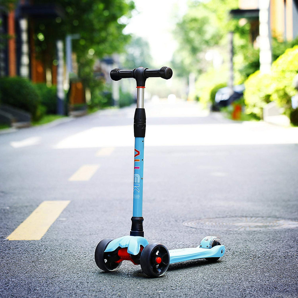 Kick Scooter with Light-Up Wheels and Adjustable Heights J2389