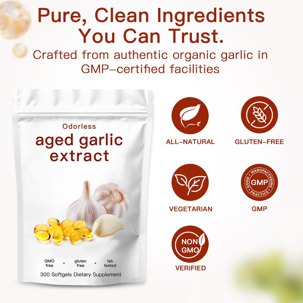 Odorless Organic Garlic Capsules P566