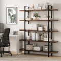 5 Tier Rustic Open Bookshelf S3273