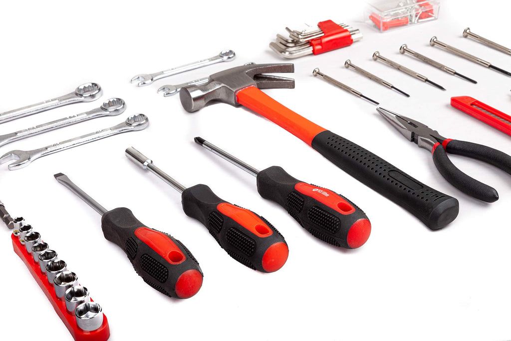 148-Piece Household Tool Set with Plastic Toolbox I93539