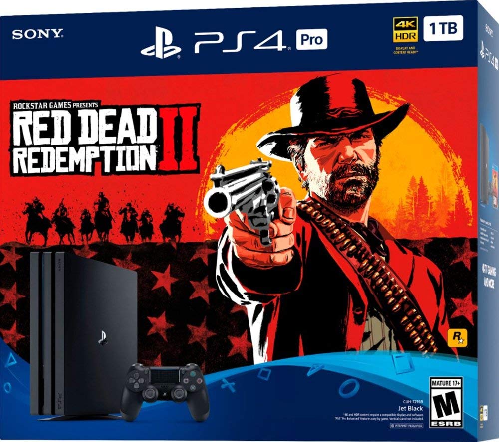 Jet Black 1TB PlayStation 4 Pro Console Bundle S717
