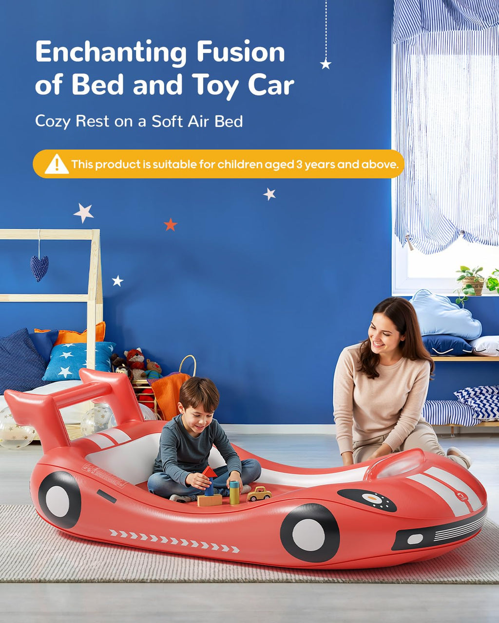 Inflatable Toddler Travel Bed with Electric Pump I3687