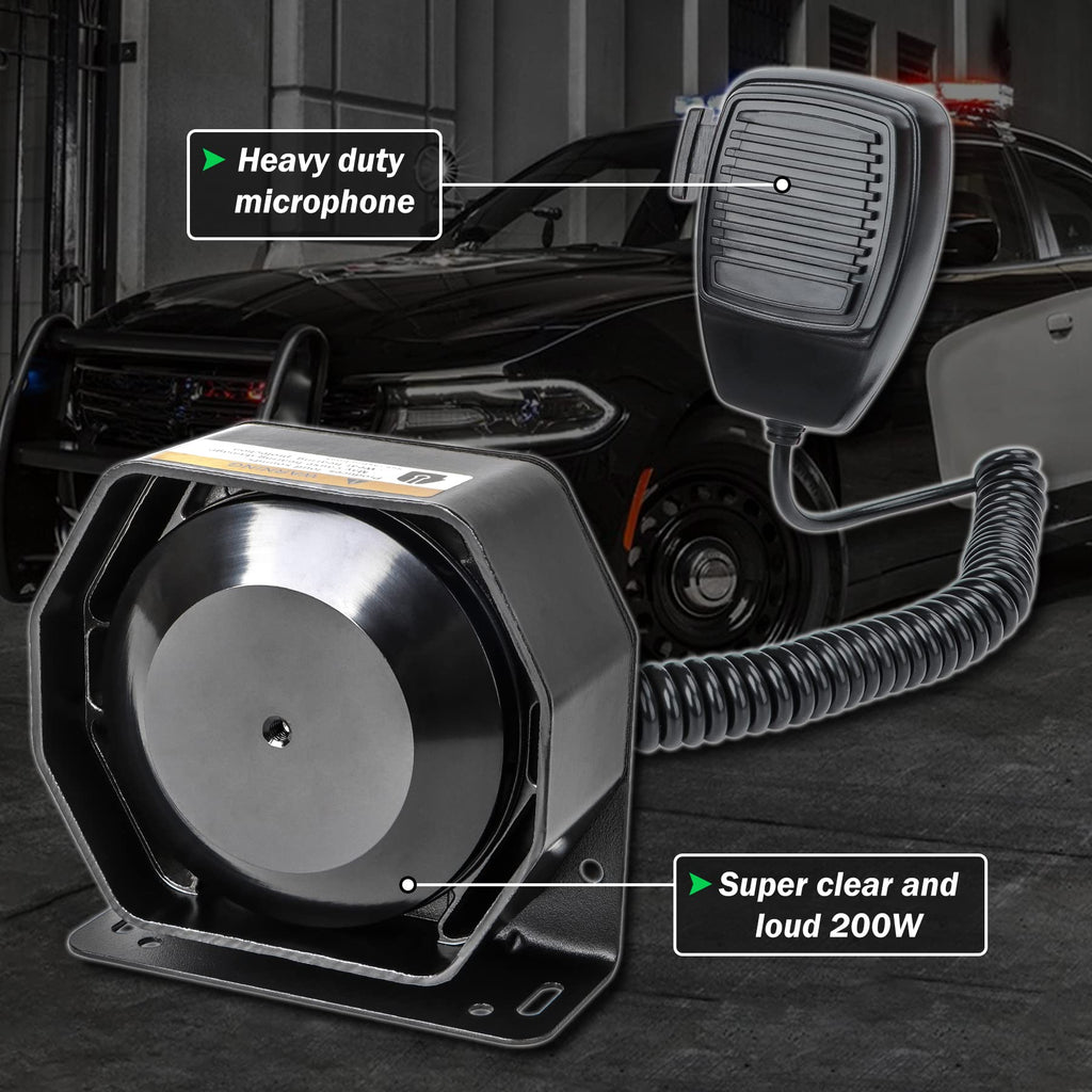 8 Tones Emergency Siren PA System U78621