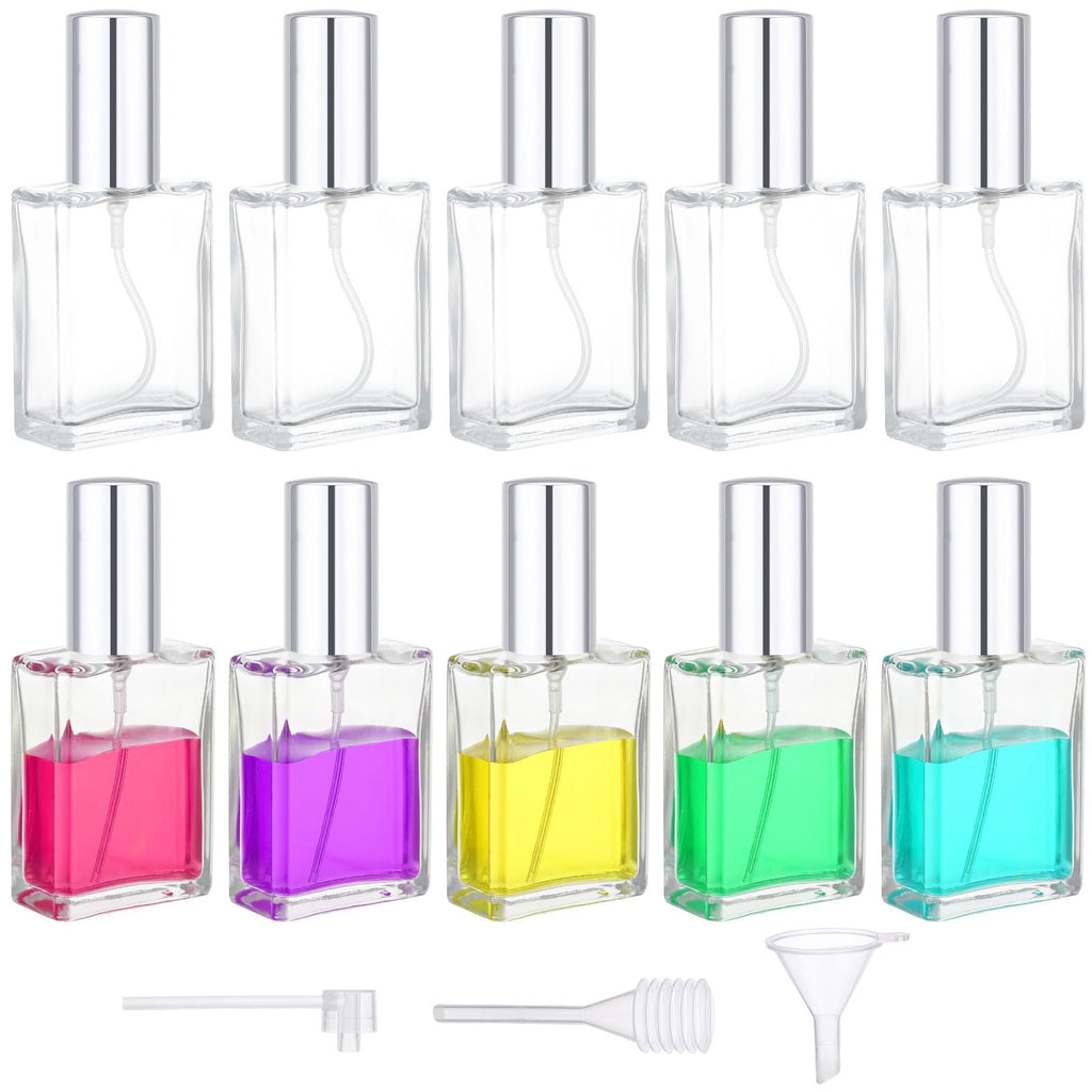 0.5oz 10pcs Glass Perfume Spray Bottle Refillable R1327