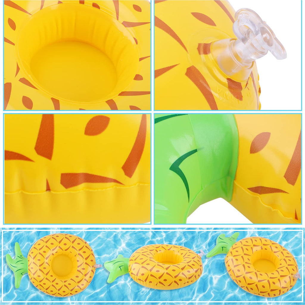 8 Pack Inflatable Drink Holders with Air Pump F519491