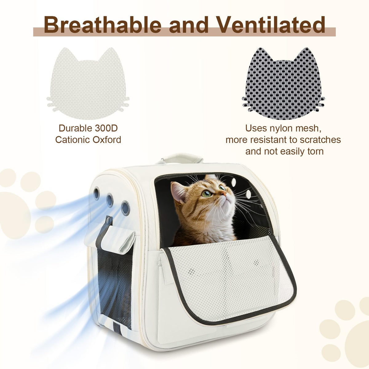 Ventilated Breathable Mesh Cat Carrier Backpack Z751