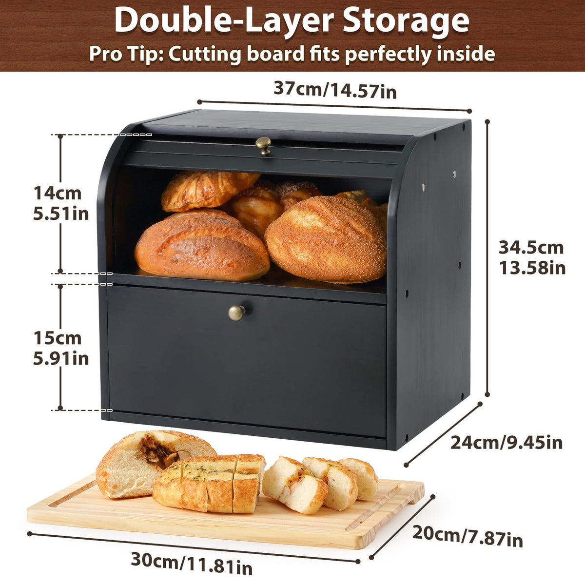 Wooden Bread Box R74066