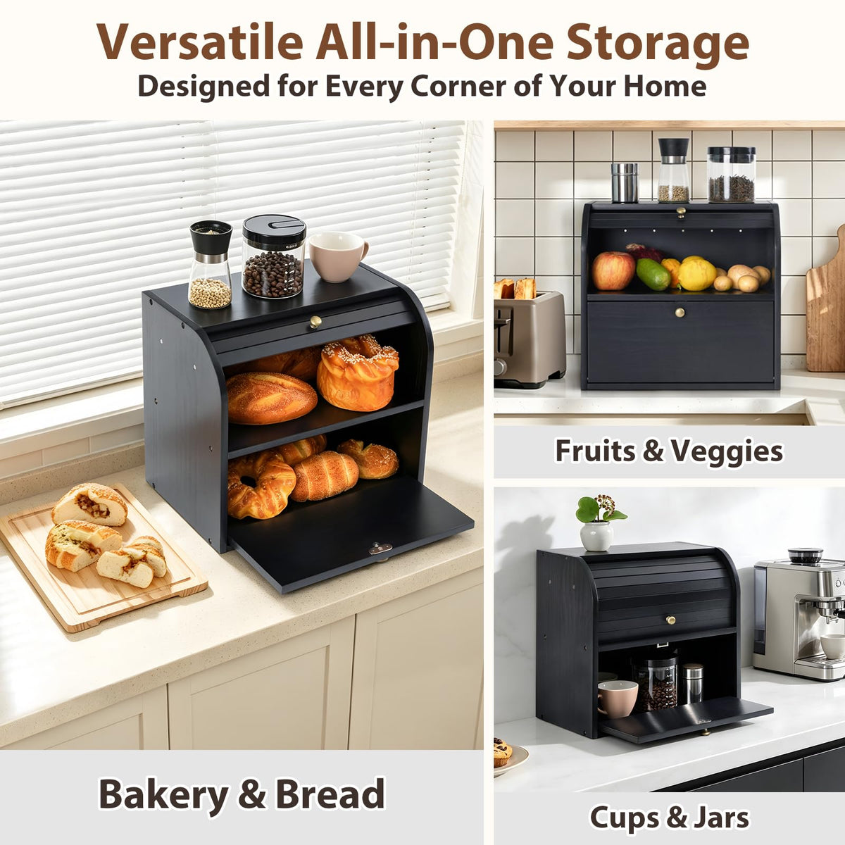 Wooden Bread Box R74066