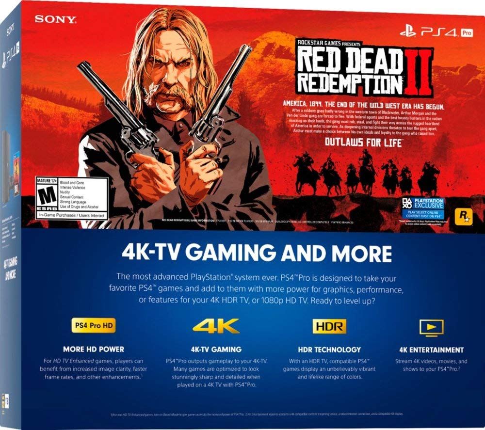 Jet Black 1TB PlayStation 4 Pro Console Bundle S717