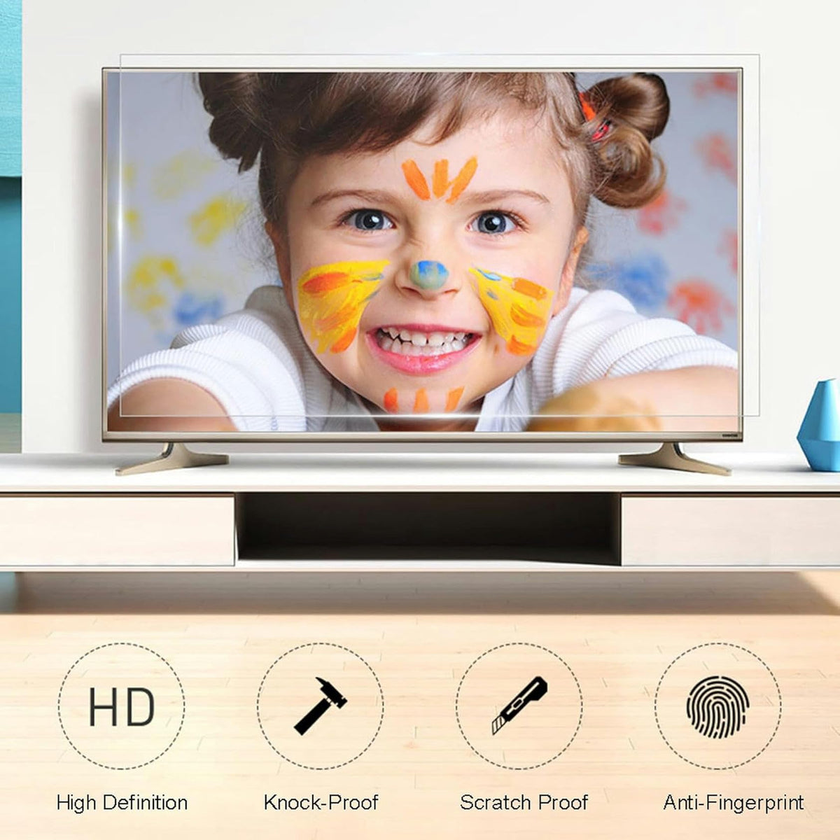 75 Inch TV Screen Protector Anti Blue Light Anti-UV Ultra-Clear A280326