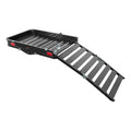 Black Aluminum Hitch Cargo Carrier with Ramp U9862