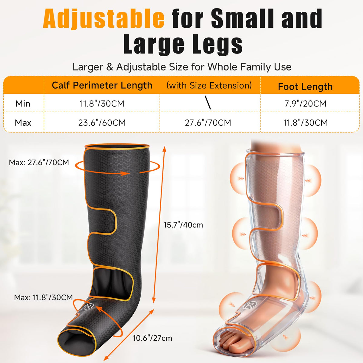 Leg Compression Massager with Heat K991585
