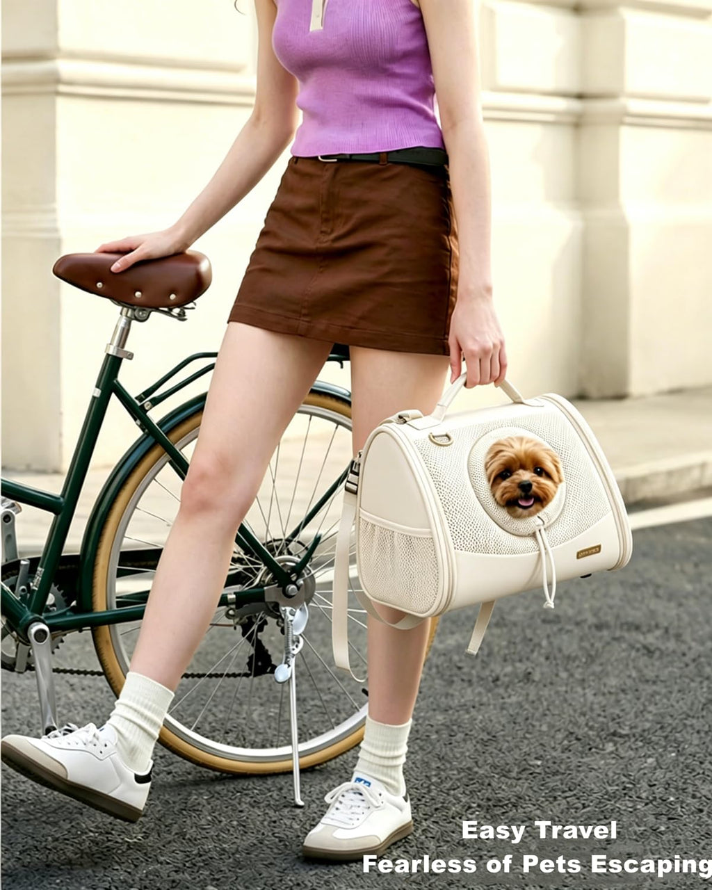 Adjustable Ventilated Front Facing Small Dog Cat Carrier Backpack K8153