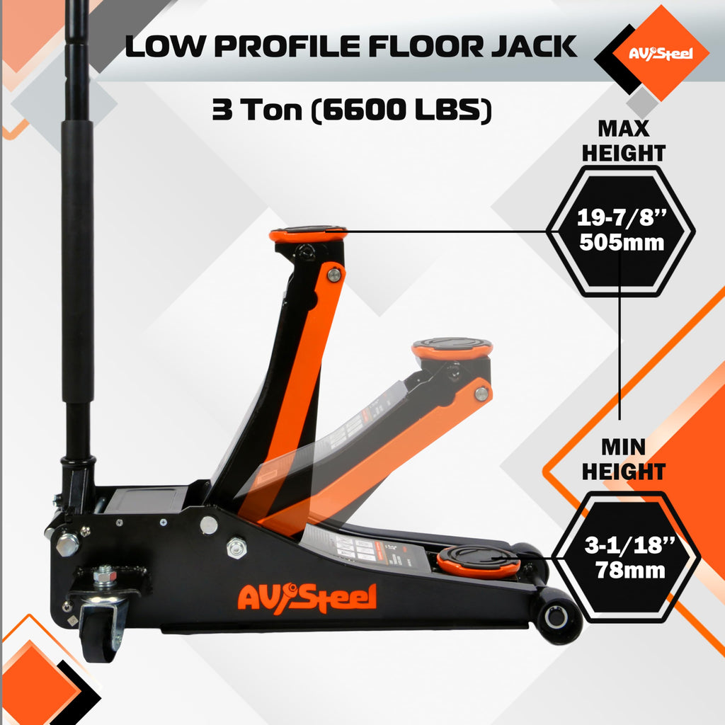 3 Ton Low Profile Hydraulic Floor Jack L72119