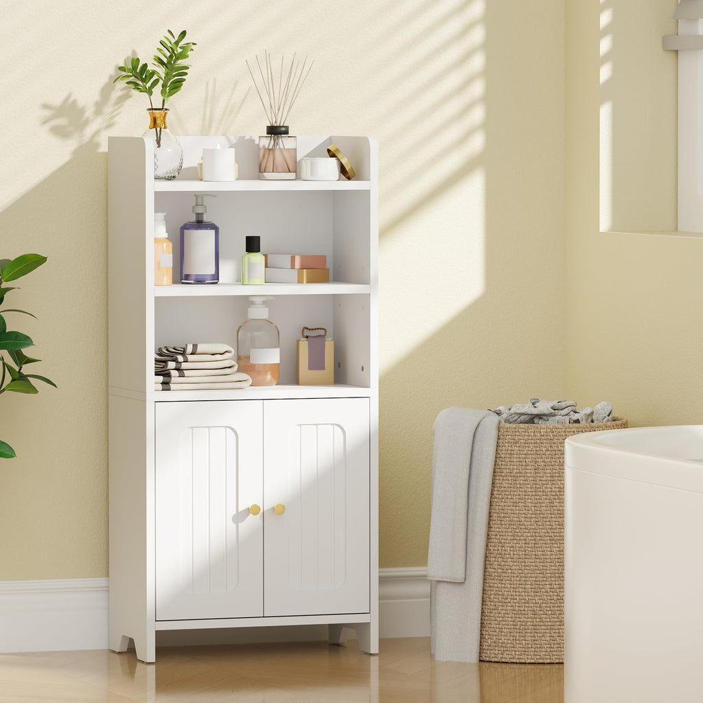 White 2 Door Bathroom Storage Cabinet R7076