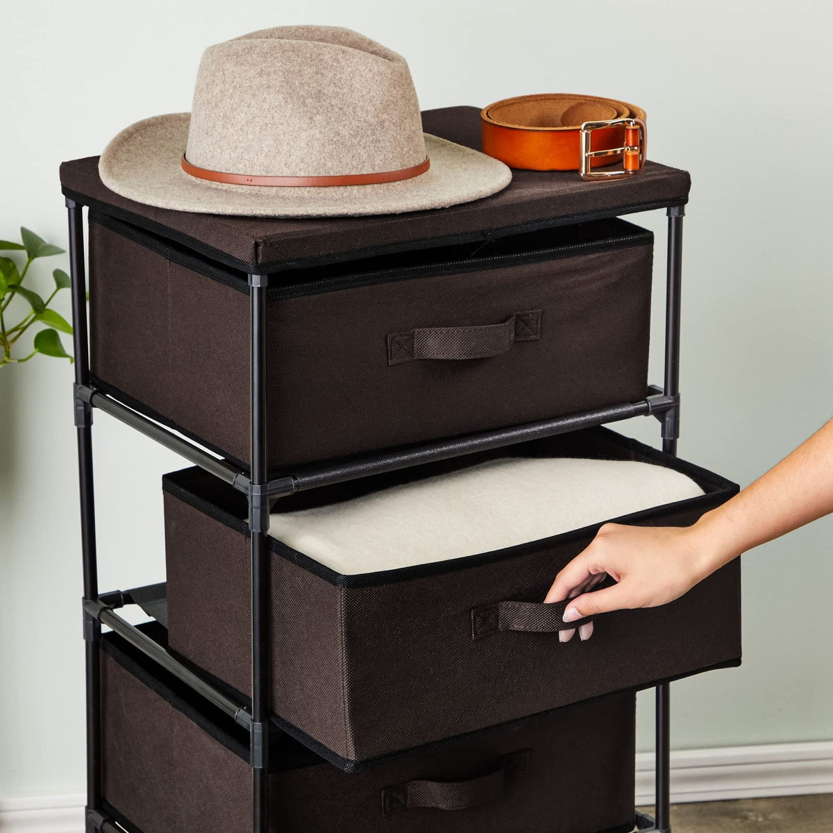 4 Tier Fabric Drawer Organizer G427