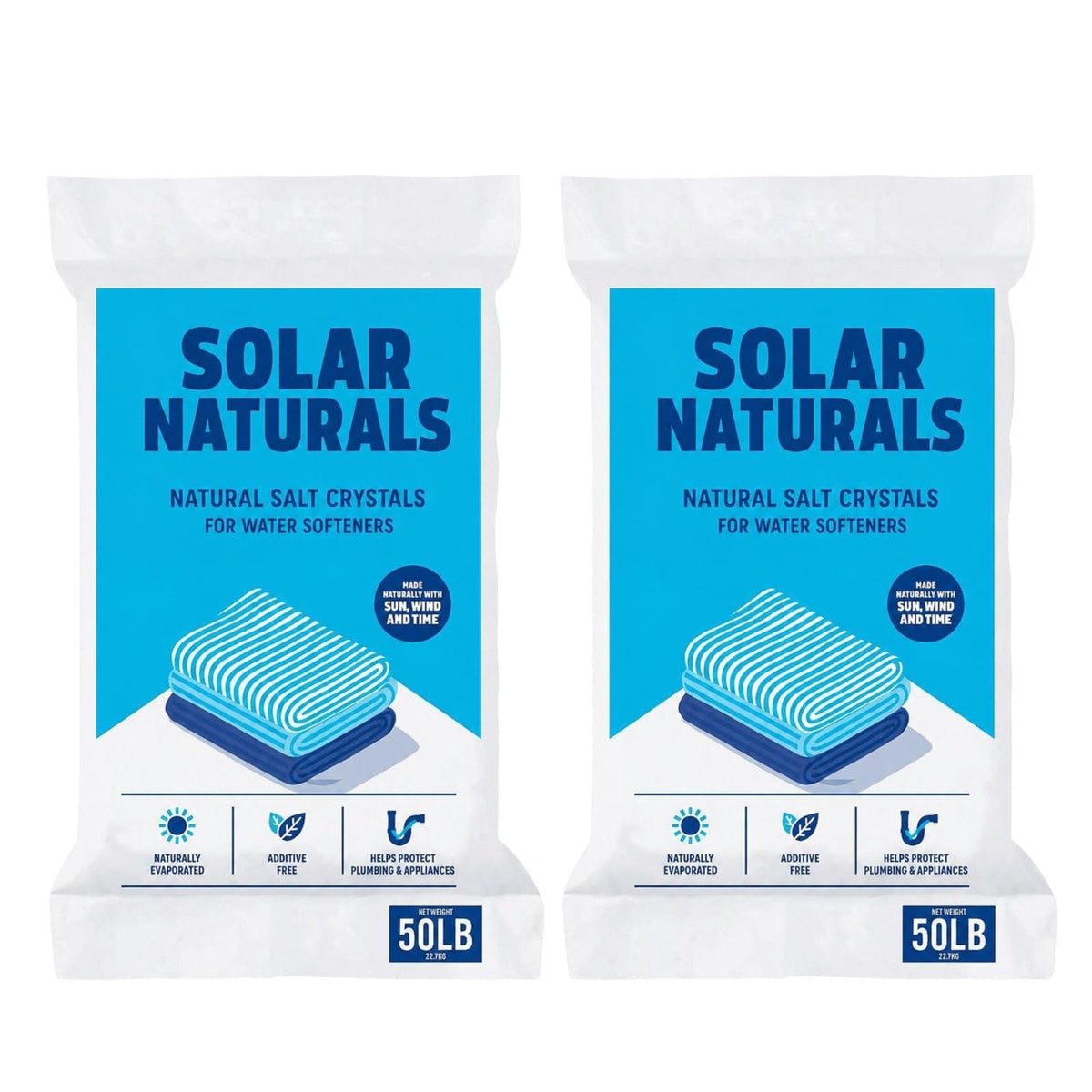 Natural Salt Crystals for Water Softeners, 50 lb S789