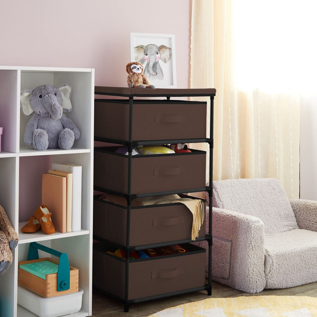 4 Tier Fabric Drawer Organizer G427