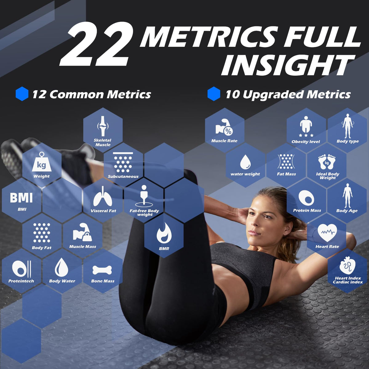 Smart Weight Scale with BMI Body Fat Muscle Mass X7178