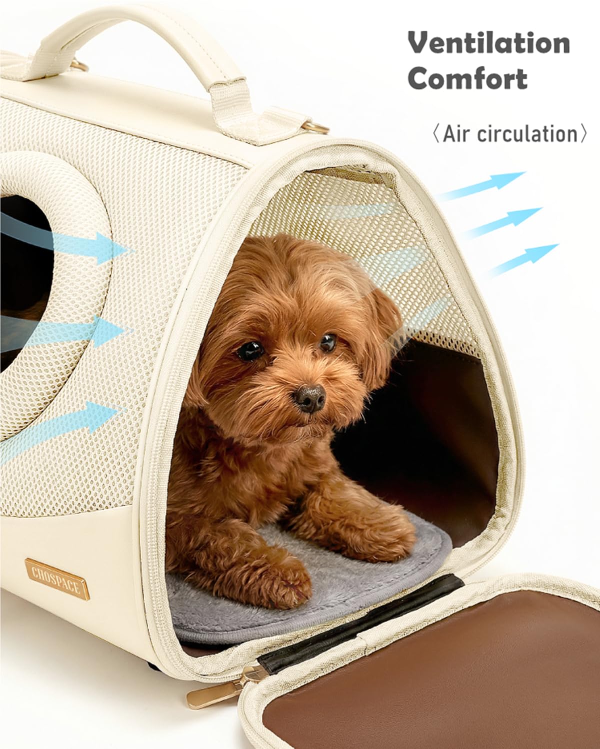 Adjustable Ventilated Front Facing Small Dog Cat Carrier Backpack K8153