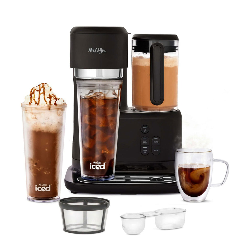 3-in-1 Single-Serve Iced and Hot Coffee/Tea Maker with Blender, Black R9318