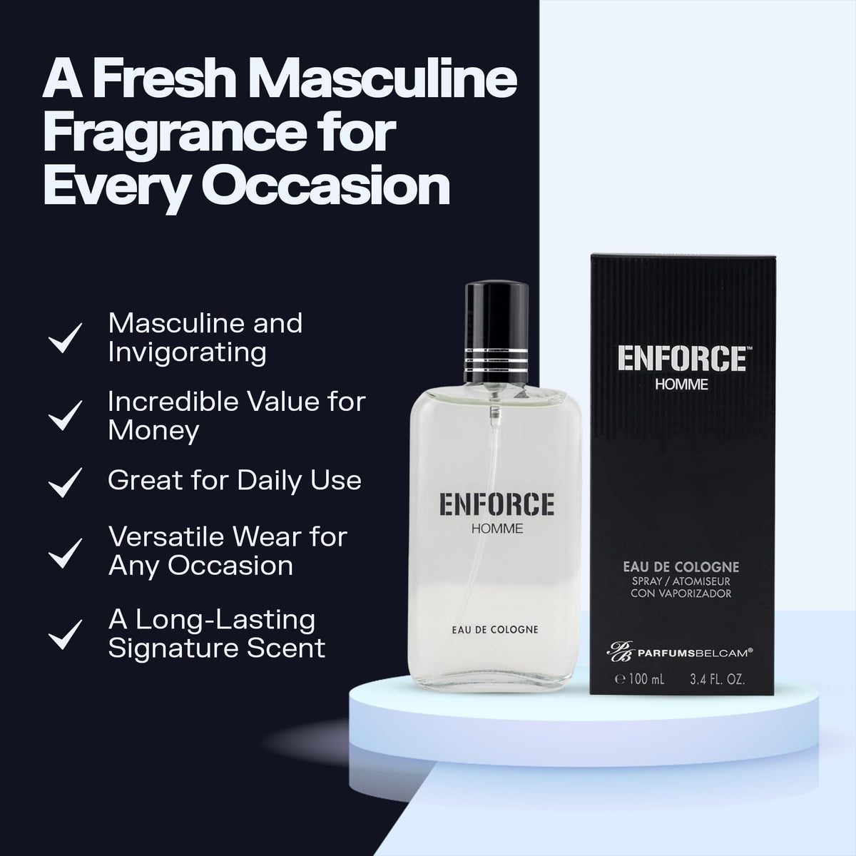 Eau de Toilette Spray Woody Sandalwood Citrus Musk 3.4 Fl Oz M683416