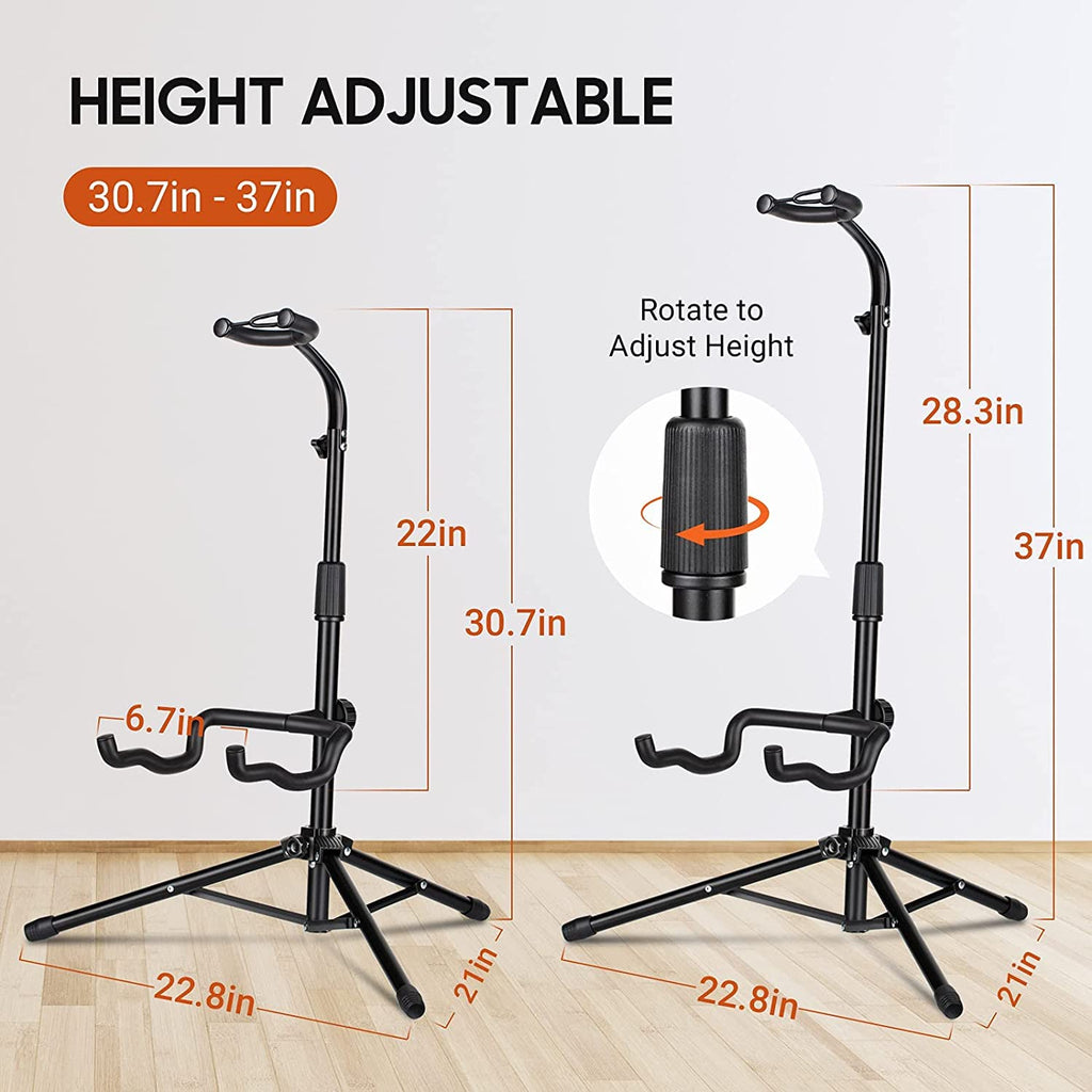 Height Adjustable Guitar Stand with Padded Foam X67597