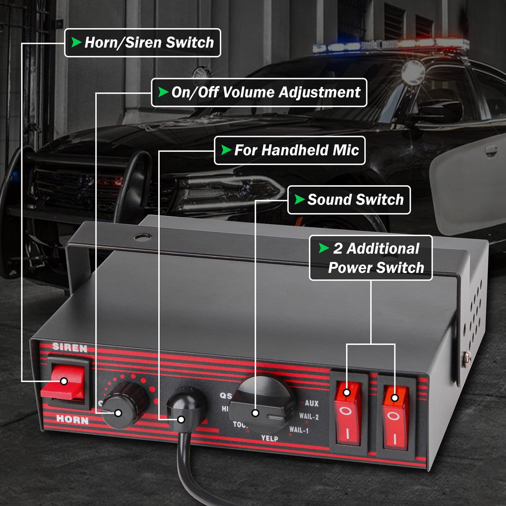 8 Tones Emergency Siren PA System U78621