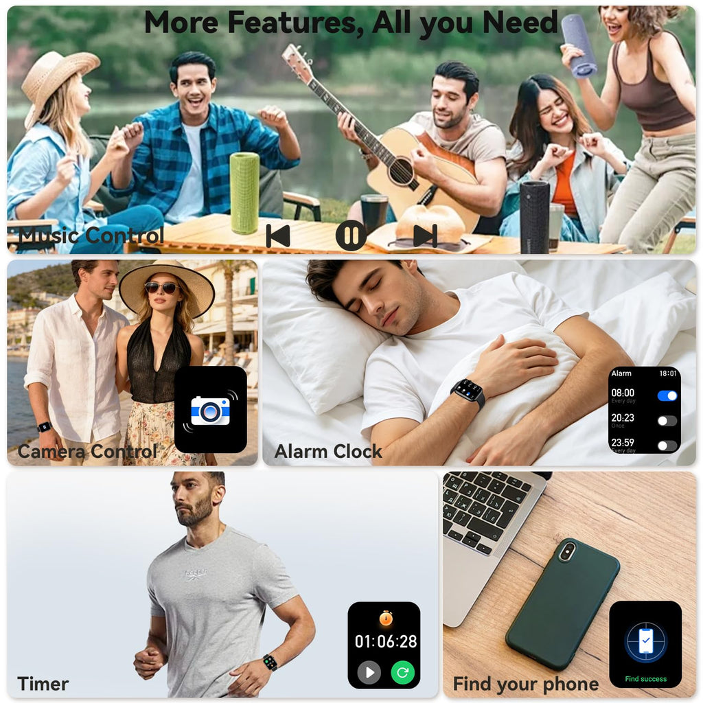 1.85" HD Touchscreen IP68 Waterproof Smart Watch S806