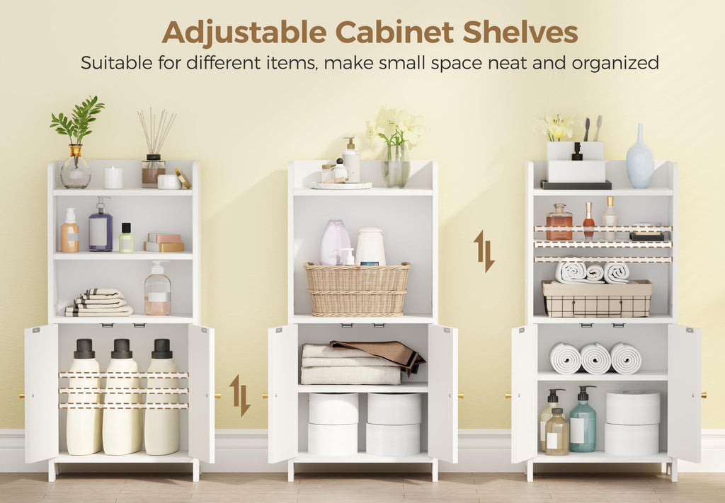 White 2 Door Bathroom Storage Cabinet R7076