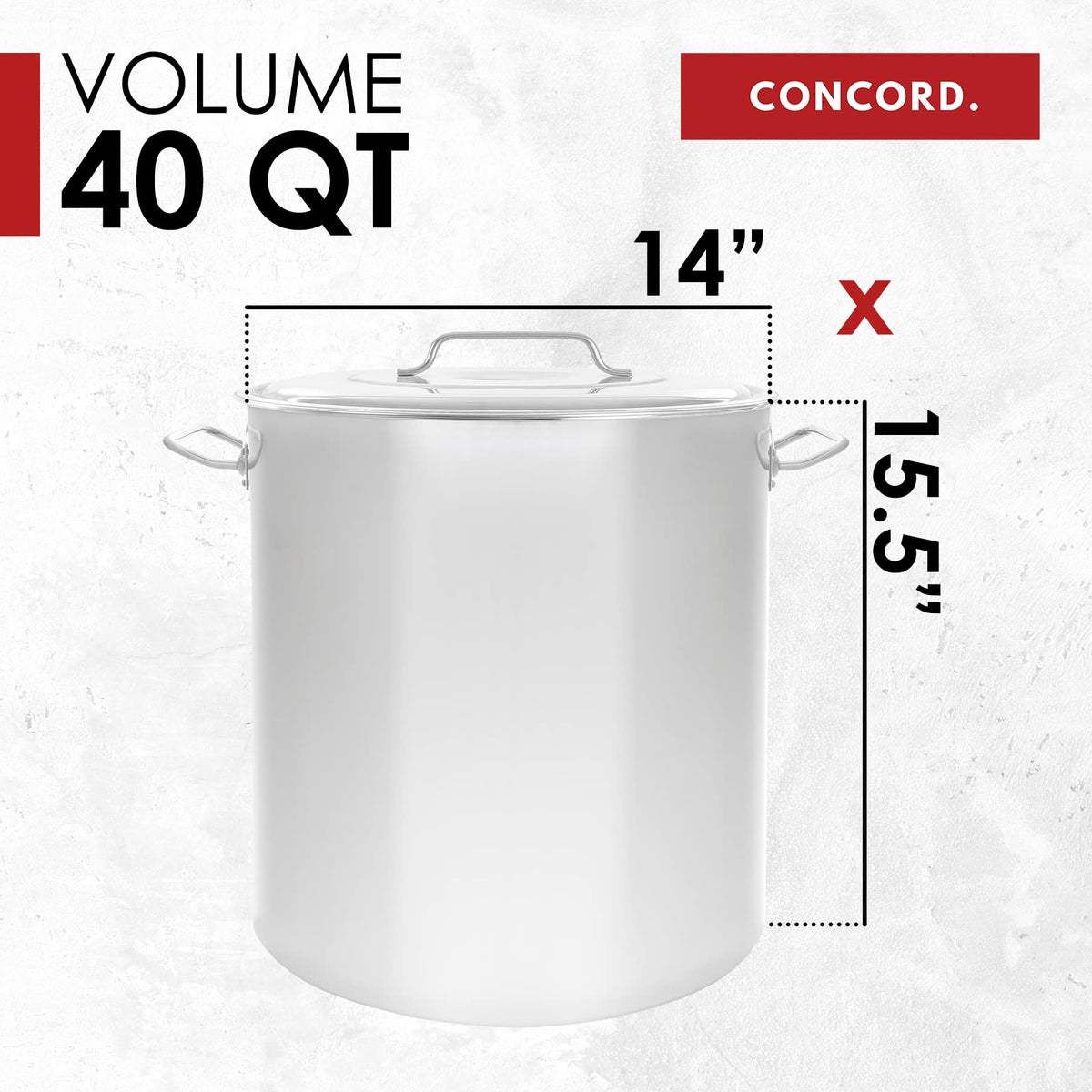 40 QT Stainless Steel Stock Pot + 12" Propane Outdoor Burner I213