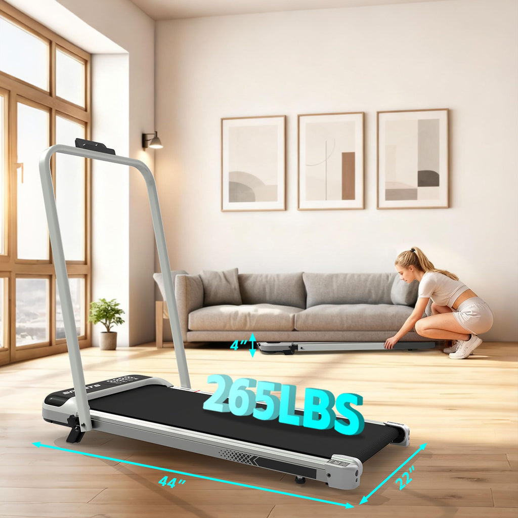 3 in 1 Compact Under Desk Treadmill with Handle Bar F6322
