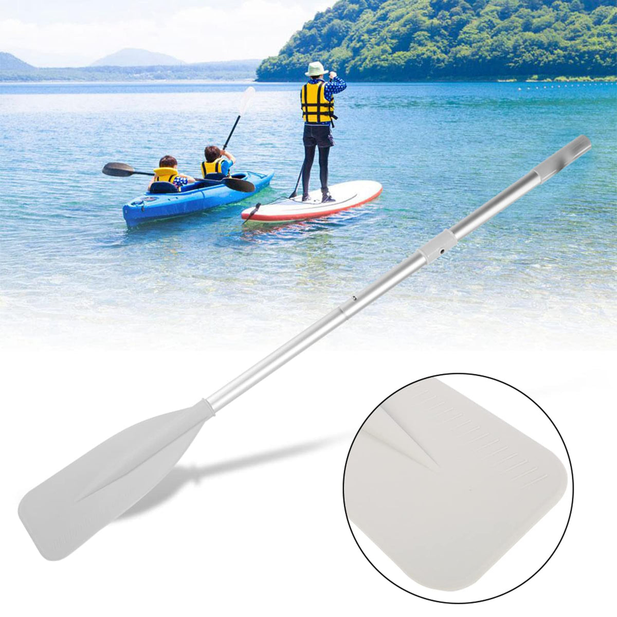Telescopic Canoe Paddle 2pcs Aluminium Alloy R36823