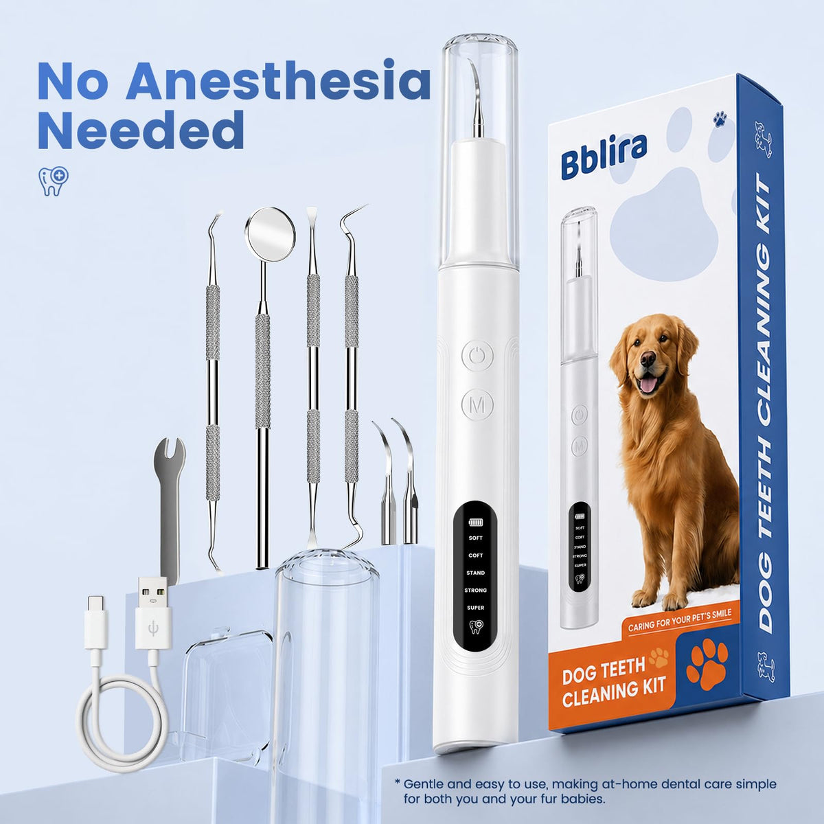 Dog Ultrasonic Tooth Cleaner with LED Light Q830