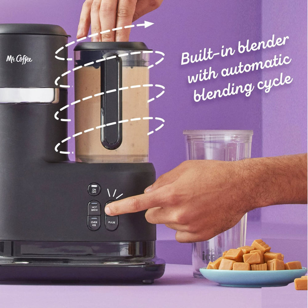 3-in-1 Single-Serve Iced and Hot Coffee/Tea Maker with Blender, Black R9318