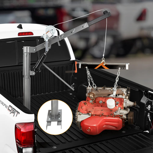 1000 LBS Hydraulic Pickup Truck Crane Hoist W369395