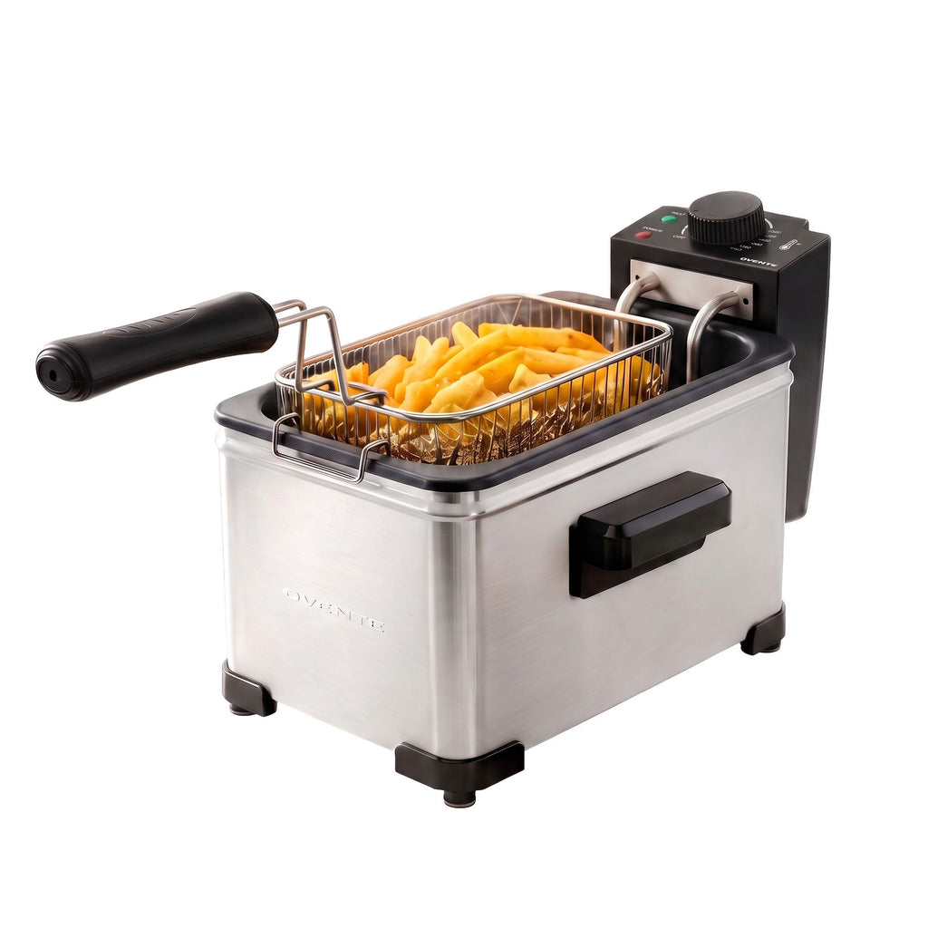 Electric Deep Fryer, 2L Capacity, 1500W, Silver Y255