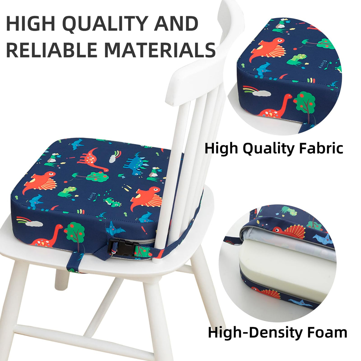 Portable Kids Booster Seat with Safety Buckles G183