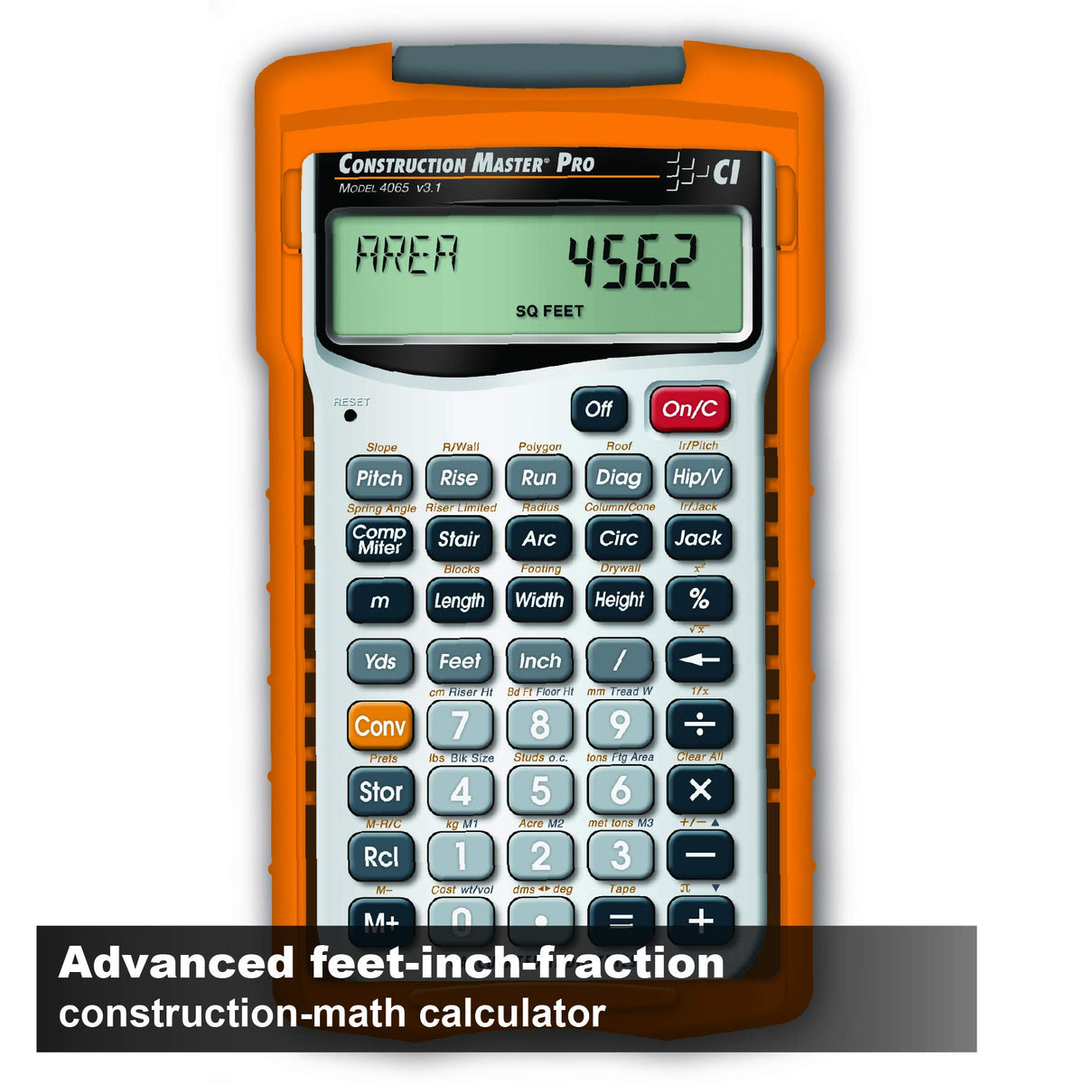 Construction Calculator + Architect Triangular Scale U158
