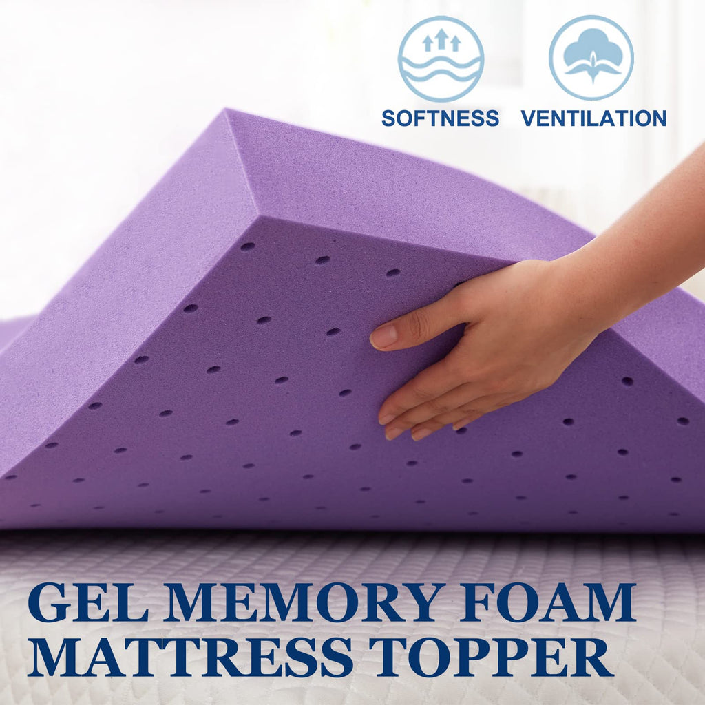 3 Inch Gel Memory Foam Mattress Topper Twin Size M4324