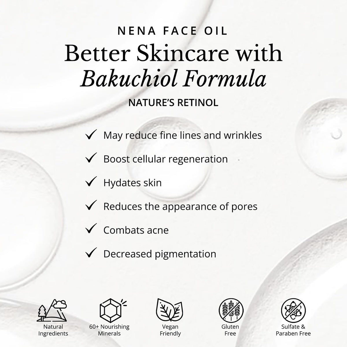 Bakuchiol and Vitamin E Face Oil 1 oz V853494