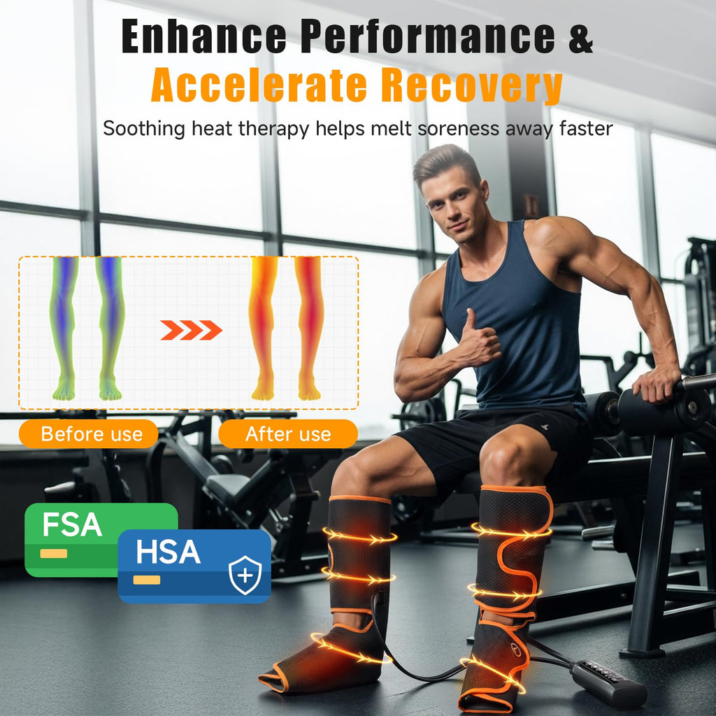 Leg Compression Massager with Heat K991585
