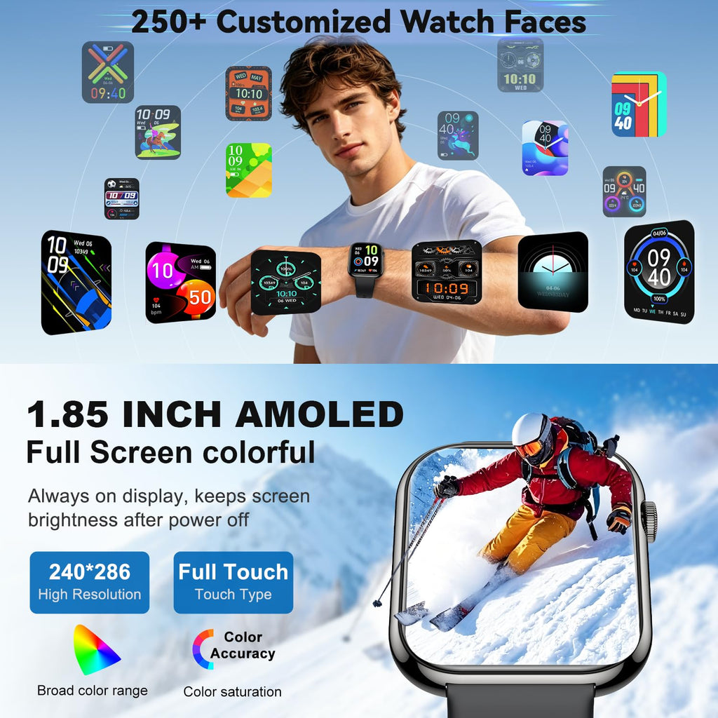 1.85" HD Touchscreen IP68 Waterproof Smart Watch S806