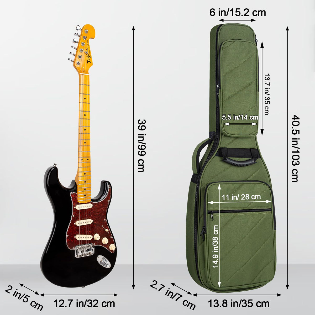 Electric Guitar Bag with 3 Pockets G770