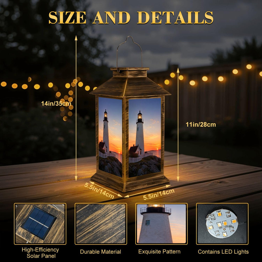 Solar Lantern Outdoor Waterproof LED Hanging Solar Lights B73754